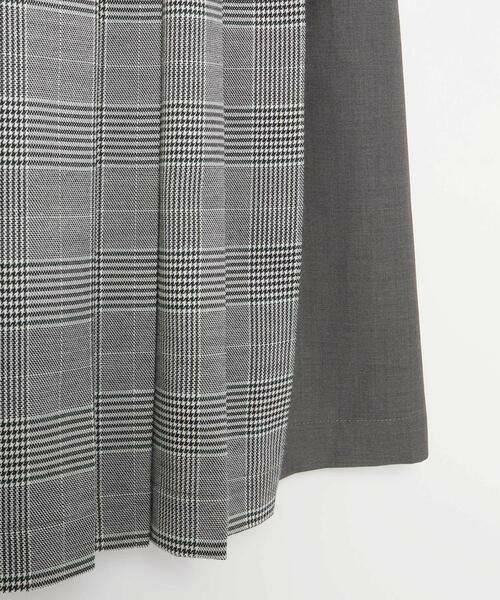 LIBERCORE par BEBE / リベルコア パル ベベ ミニ丈・ひざ丈ワンピース | 天竺ｘチェックスカートドッキングワンピース親子お揃い(110~140cm) | 詳細11