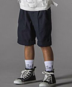 LIBERCORE par BEBE / リベルコア パル ベベ ショート・ハーフ・半端丈パンツ | バックサテングルカショーツ親子お揃い(110~140cm)