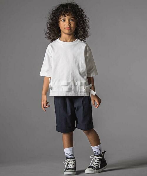 LIBERCORE par BEBE / リベルコア パル ベベ ショート・ハーフ・半端丈パンツ | バックサテングルカショーツ親子お揃い(110~140cm) | 詳細2