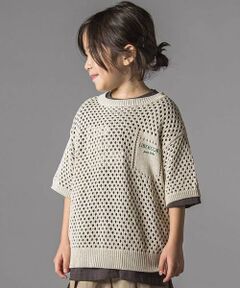 LIBERCORE par BEBE / リベルコア パル ベベ ニット・セーター | メッシュ編みサマーニットプルオーバー親子お揃い(110~140cm)
