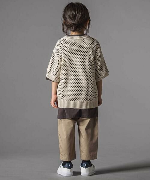 LIBERCORE par BEBE / リベルコア パル ベベ ニット・セーター | メッシュ編みサマーニットプルオーバー親子お揃い(110~140cm) | 詳細2