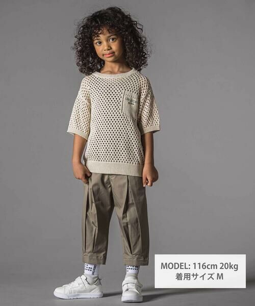 LIBERCORE par BEBE / リベルコア パル ベベ ニット・セーター | メッシュ編みサマーニットプルオーバー親子お揃い(110~140cm) | 詳細5