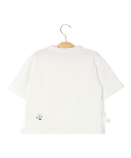 LIBERCORE par BEBE / リベルコア パル ベベ Tシャツ | 裾リボンベルト天竺半袖Tシャツ親子お揃い(110~140cm) | 詳細4