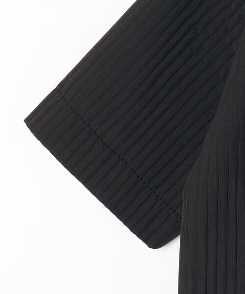 LIBERCORE par BEBE / リベルコア パル ベベ シャツ・ブラウス | ドビーストライプ肩ボタン半袖シャツ親子お揃い(110~140cm) | 詳細11