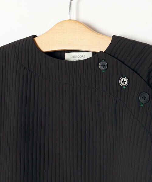 LIBERCORE par BEBE / リベルコア パル ベベ シャツ・ブラウス | ドビーストライプ肩ボタン半袖シャツ親子お揃い(110~140cm) | 詳細8