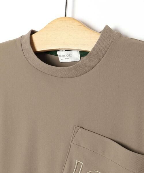LIBERCORE par BEBE / リベルコア パル ベベ Tシャツ | ナイロンカノコBIGロゴポケット半袖ワイドTシャツ親子お揃い(110~140cm) | 詳細6