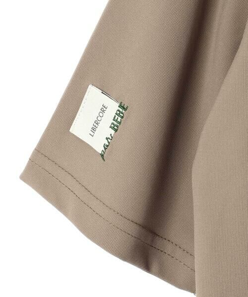 LIBERCORE par BEBE / リベルコア パル ベベ Tシャツ | ナイロンカノコBIGロゴポケット半袖ワイドTシャツ親子お揃い(110~140cm) | 詳細9