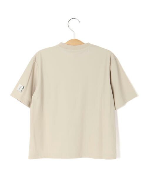 LIBERCORE par BEBE / リベルコア パル ベベ Tシャツ | ナイロンカノコBIGロゴポケット半袖ワイドTシャツ親子お揃い(110~140cm) | 詳細15