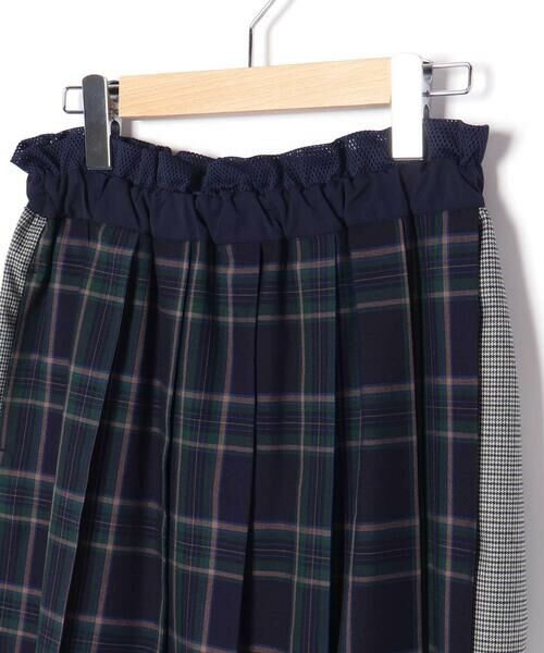 LIBERCORE par BEBE / リベルコア パル ベベ ロング・マキシ丈スカート | 天竺ｘチェックドッキングスカート大人親子お揃い(140~160cm) | 詳細6