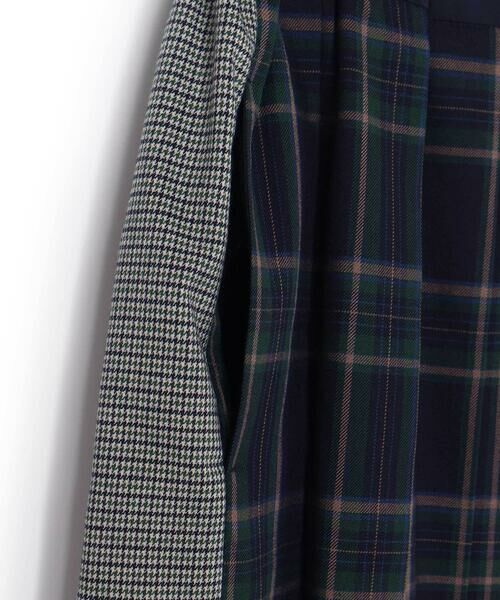 LIBERCORE par BEBE / リベルコア パル ベベ ロング・マキシ丈スカート | 天竺ｘチェックドッキングスカート大人親子お揃い(140~160cm) | 詳細7