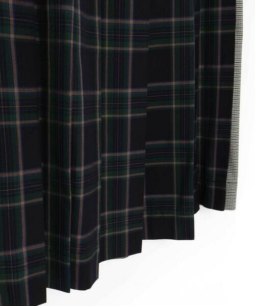 LIBERCORE par BEBE / リベルコア パル ベベ ロング・マキシ丈スカート | 天竺ｘチェックドッキングスカート大人親子お揃い(140~160cm) | 詳細8