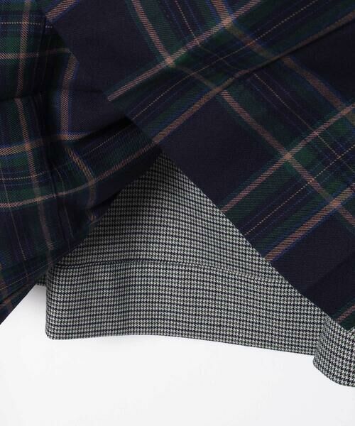 LIBERCORE par BEBE / リベルコア パル ベベ ロング・マキシ丈スカート | 天竺ｘチェックドッキングスカート大人親子お揃い(140~160cm) | 詳細10