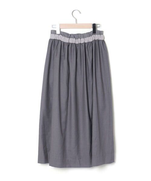 LIBERCORE par BEBE / リベルコア パル ベベ ロング・マキシ丈スカート | 天竺ｘチェックドッキングスカート大人親子お揃い(140~160cm) | 詳細16