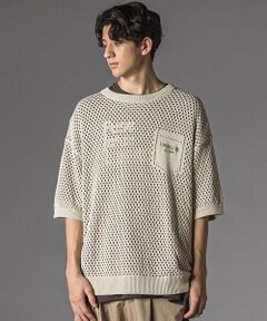 LIBERCORE par BEBE / リベルコア パル ベベ ニット・セーター | メッシュ編みサマーニットプルオーバー大人親子お揃い(140~175cm)