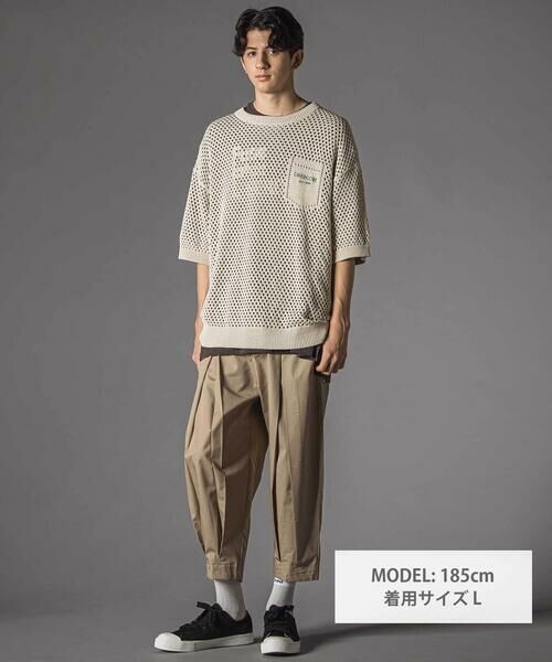 LIBERCORE par BEBE / リベルコア パル ベベ ニット・セーター | メッシュ編みサマーニットプルオーバー大人親子お揃い(140~175cm) | 詳細1