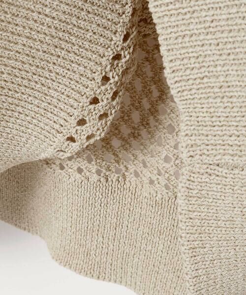 LIBERCORE par BEBE / リベルコア パル ベベ ニット・セーター | メッシュ編みサマーニットプルオーバー大人親子お揃い(140~175cm) | 詳細14