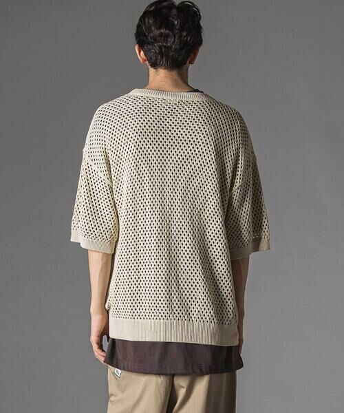 LIBERCORE par BEBE / リベルコア パル ベベ ニット・セーター | メッシュ編みサマーニットプルオーバー大人親子お揃い(140~175cm) | 詳細2