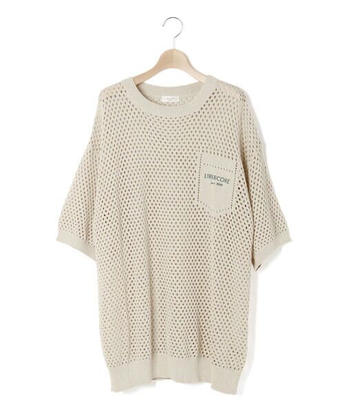 LIBERCORE par BEBE / リベルコア パル ベベ ニット・セーター | メッシュ編みサマーニットプルオーバー大人親子お揃い(140~175cm) | 詳細8