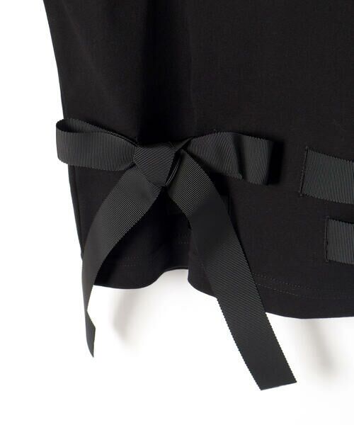 LIBERCORE par BEBE / リベルコア パル ベベ Tシャツ | 裾リボン付き天竺半袖Tシャツ大人親子お揃い(140~160cm) | 詳細14