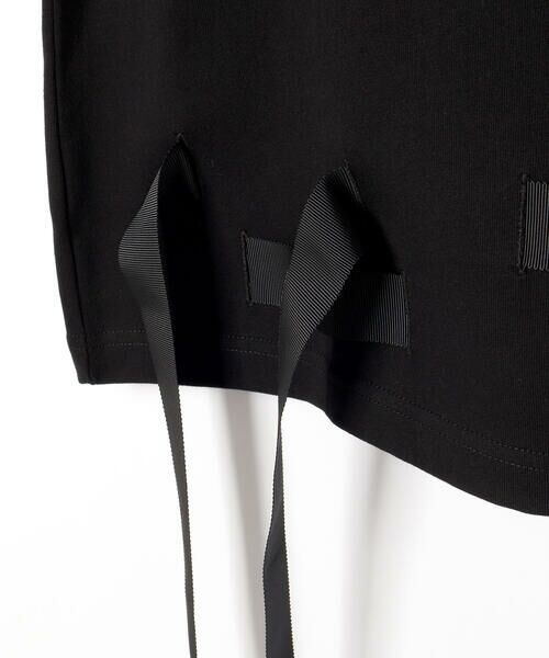 LIBERCORE par BEBE / リベルコア パル ベベ Tシャツ | 裾リボン付き天竺半袖Tシャツ大人親子お揃い(140~160cm) | 詳細15