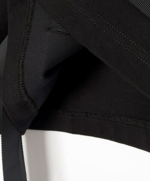 LIBERCORE par BEBE / リベルコア パル ベベ Tシャツ | 裾リボン付き天竺半袖Tシャツ大人親子お揃い(140~160cm) | 詳細17