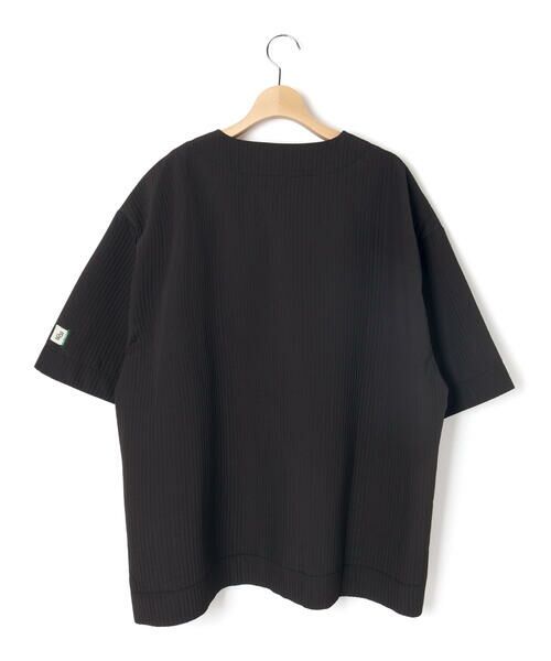 LIBERCORE par BEBE / リベルコア パル ベベ シャツ・ブラウス | ドビーストライプ肩ボタン半袖シャツ大人親子お揃い(140~175cm) | 詳細7