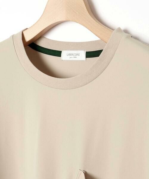 LIBERCORE par BEBE / リベルコア パル ベベ Tシャツ | ナイロンカノコBIGロゴポケット半袖ワイドTシャツ大人親子お揃い(140~175cm) | 詳細10
