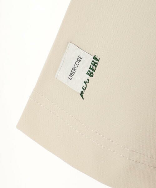 LIBERCORE par BEBE / リベルコア パル ベベ Tシャツ | ナイロンカノコBIGロゴポケット半袖ワイドTシャツ大人親子お揃い(140~175cm) | 詳細13