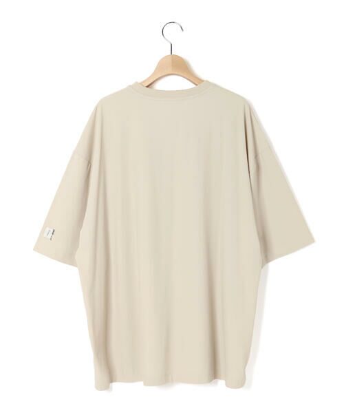 LIBERCORE par BEBE / リベルコア パル ベベ Tシャツ | ナイロンカノコBIGロゴポケット半袖ワイドTシャツ大人親子お揃い(140~175cm) | 詳細9