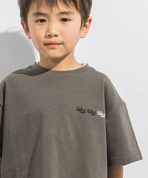 LIBERCORE par BEBE / リベルコア パル ベベ Tシャツ | 【トラベルポーチ付き】天竺スリット入りTシャツ2枚セット親子お揃い(110~140cm) | 詳細19