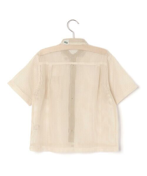 LIBERCORE par BEBE / リベルコア パル ベベ シャツ・ブラウス | ラッセルメッシュ半袖オーバーシャツ親子お揃い(110~140cm) | 詳細14