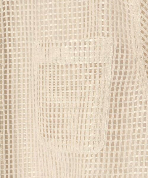 LIBERCORE par BEBE / リベルコア パル ベベ シャツ・ブラウス | ラッセルメッシュ半袖オーバーシャツ親子お揃い(110~140cm) | 詳細17