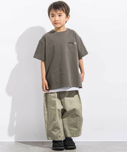 LIBERCORE par BEBE / リベルコア パル ベベ チノ・ワークパンツ | オックス9分丈バレルラップパンツ親子お揃い(110~140cm) | 詳細6