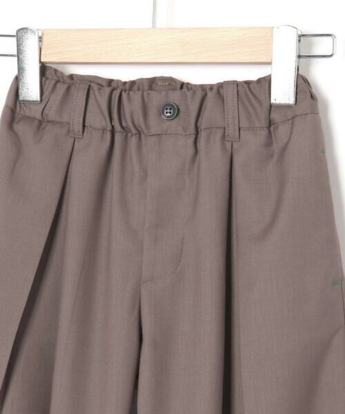 LIBERCORE par BEBE / リベルコア パル ベベ ショート・ハーフ・半端丈パンツ | サージボックスタックミモレ丈パンツ親子お揃い(110~140cm) | 詳細12