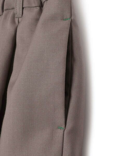 LIBERCORE par BEBE / リベルコア パル ベベ ショート・ハーフ・半端丈パンツ | サージボックスタックミモレ丈パンツ親子お揃い(110~140cm) | 詳細13