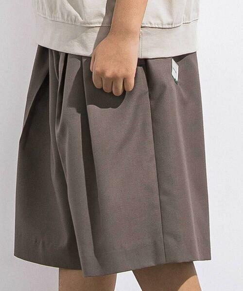 LIBERCORE par BEBE / リベルコア パル ベベ ショート・ハーフ・半端丈パンツ | サージボックスタックミモレ丈パンツ親子お揃い(110~140cm) | 詳細9