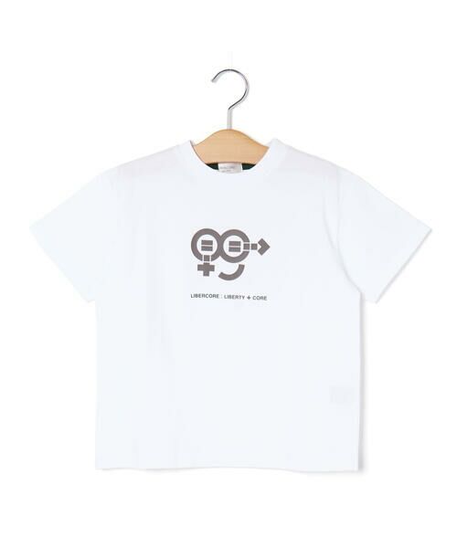 LIBERCORE par BEBE / リベルコア パル ベベ Tシャツ | ヘビーオンス天竺ラバープリント半袖Tシャツ親子お揃い(110~140cm) | 詳細4