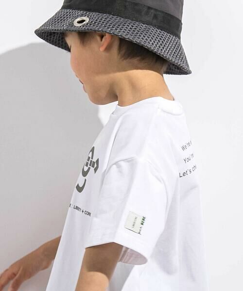 LIBERCORE par BEBE / リベルコア パル ベベ Tシャツ | ヘビーオンス天竺ラバープリント半袖Tシャツ親子お揃い(110~140cm) | 詳細3