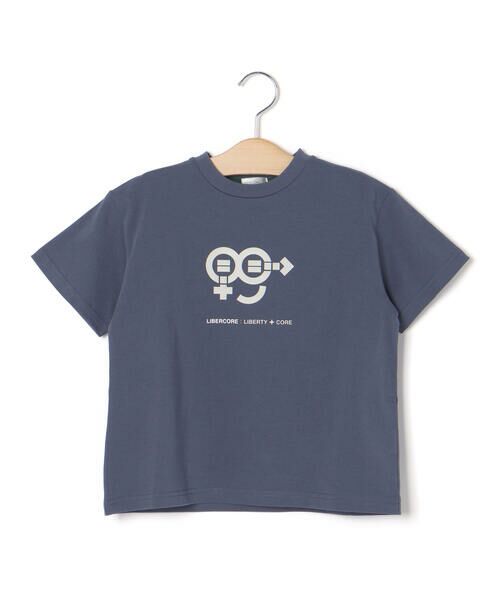 LIBERCORE par BEBE / リベルコア パル ベベ Tシャツ | ヘビーオンス天竺ラバープリント半袖Tシャツ親子お揃い(110~140cm) | 詳細16