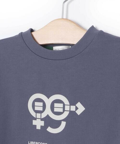 LIBERCORE par BEBE / リベルコア パル ベベ Tシャツ | ヘビーオンス天竺ラバープリント半袖Tシャツ親子お揃い(110~140cm) | 詳細18