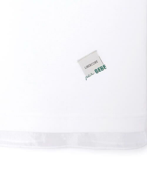 LIBERCORE par BEBE / リベルコア パル ベベ Tシャツ | ポンチシアー切り替えポワン袖Tシャツ親子お揃い(110~140cm) | 詳細5