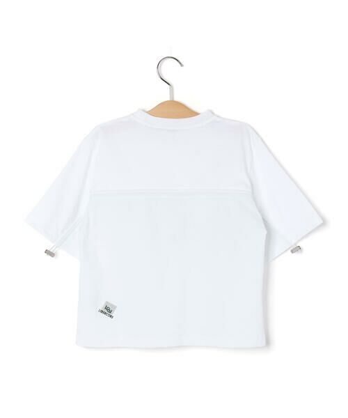 LIBERCORE par BEBE / リベルコア パル ベベ Tシャツ | 天竺リップストップ切り替えドロスト半袖Tシャツ親子お揃い(110~140cm) | 詳細7