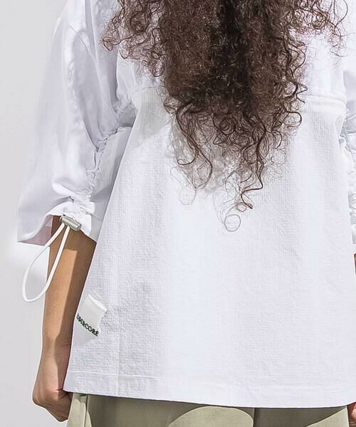 LIBERCORE par BEBE / リベルコア パル ベベ Tシャツ | 天竺リップストップ切り替えドロスト半袖Tシャツ親子お揃い(110~140cm) | 詳細4