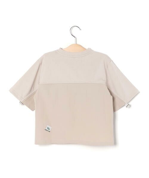 LIBERCORE par BEBE / リベルコア パル ベベ Tシャツ | 天竺リップストップ切り替えドロスト半袖Tシャツ親子お揃い(110~140cm) | 詳細18