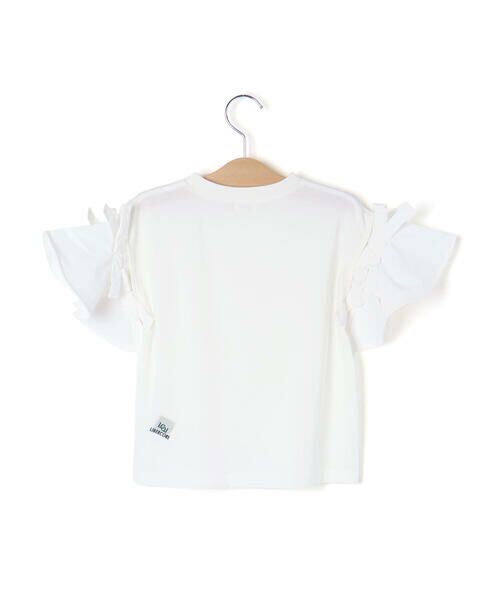 LIBERCORE par BEBE / リベルコア パル ベベ Tシャツ | リムーバブルリボンフレア袖スムースプルオーバー親子お揃い(110~140cm) | 詳細6