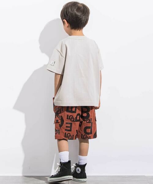 LIBERCORE par BEBE / リベルコア パル ベベ Tシャツ | フロントタックロゴプリント天竺半袖Tシャツ親子お揃い(110~140cm) | 詳細7