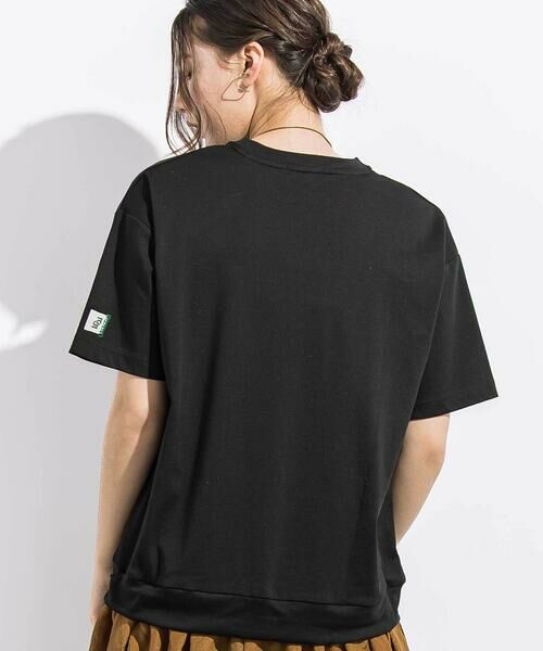 LIBERCORE par BEBE / リベルコア パル ベベ ミニ丈・ひざ丈ワンピース | (ペチコート付)ポンチ+メタリックボイルスカートドッキング半袖ワンピース親子お揃い大人(140~160cm) | 詳細4