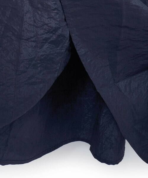 LIBERCORE par BEBE / リベルコア パル ベベ ミニ丈・ひざ丈ワンピース | (ペチコート付)ポンチ+メタリックボイルスカートドッキング半袖ワンピース親子お揃い大人(140~160cm) | 詳細21