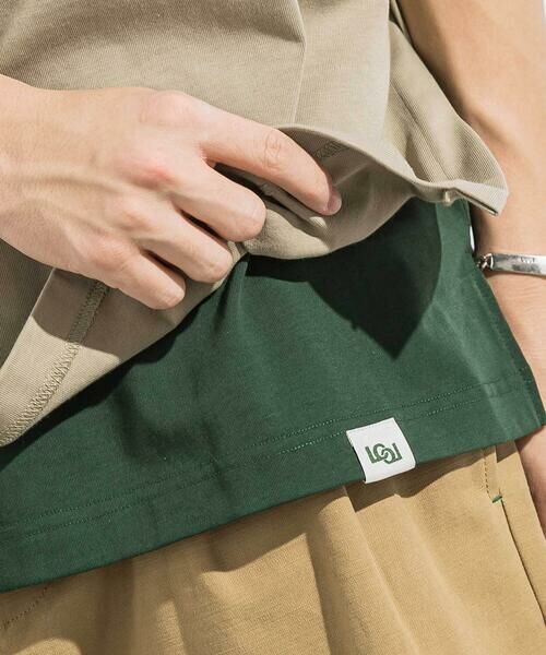 LIBERCORE par BEBE / リベルコア パル ベベ Tシャツ | 【トラベルポーチ付き】天竺スリット入りTシャツ2枚セット親子お揃い大人(140~175cm) | 詳細6