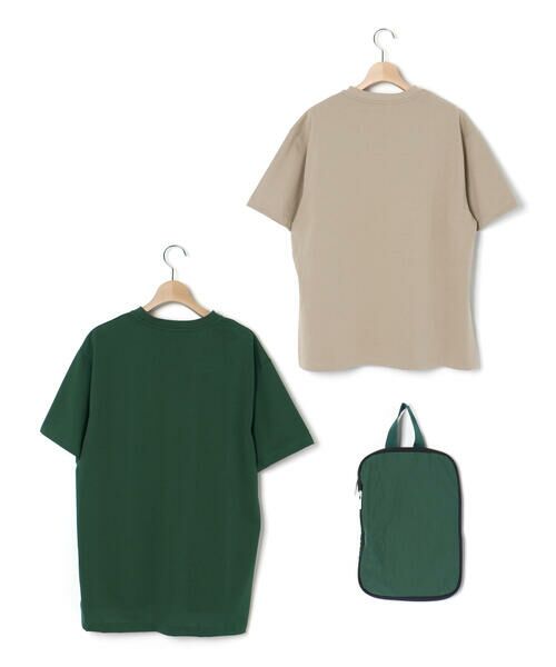 LIBERCORE par BEBE / リベルコア パル ベベ Tシャツ | 【トラベルポーチ付き】天竺スリット入りTシャツ2枚セット親子お揃い大人(140~175cm) | 詳細8